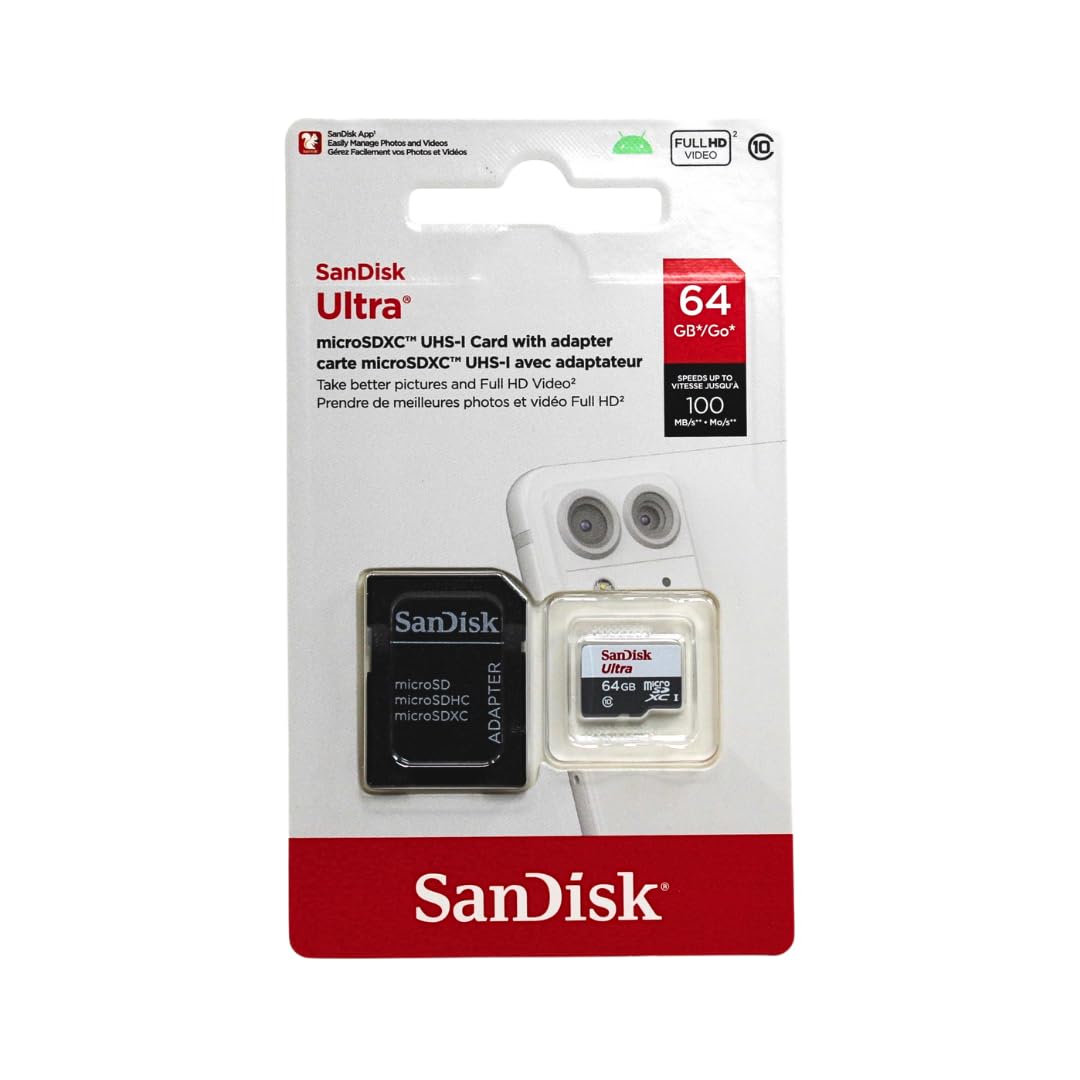 SanDisk 64GB Micro Class 10 detail view — available in Kenya at Trewrld KES 7,200, M-Pesa & free Nairobi delivery