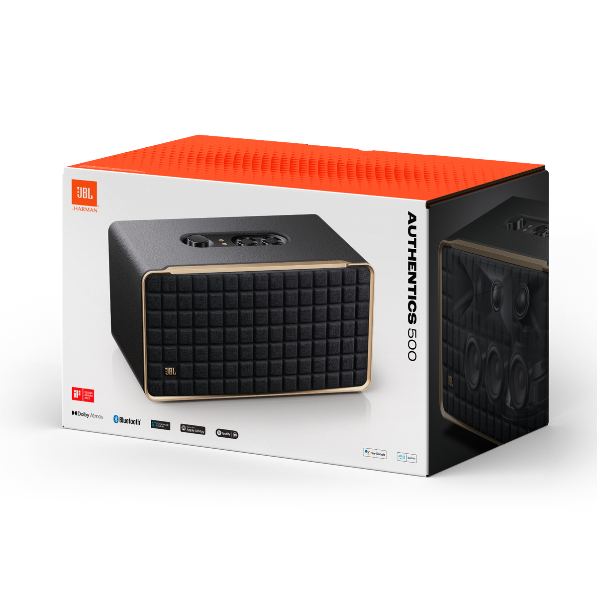 JBL Authentics 500 retail packaging box