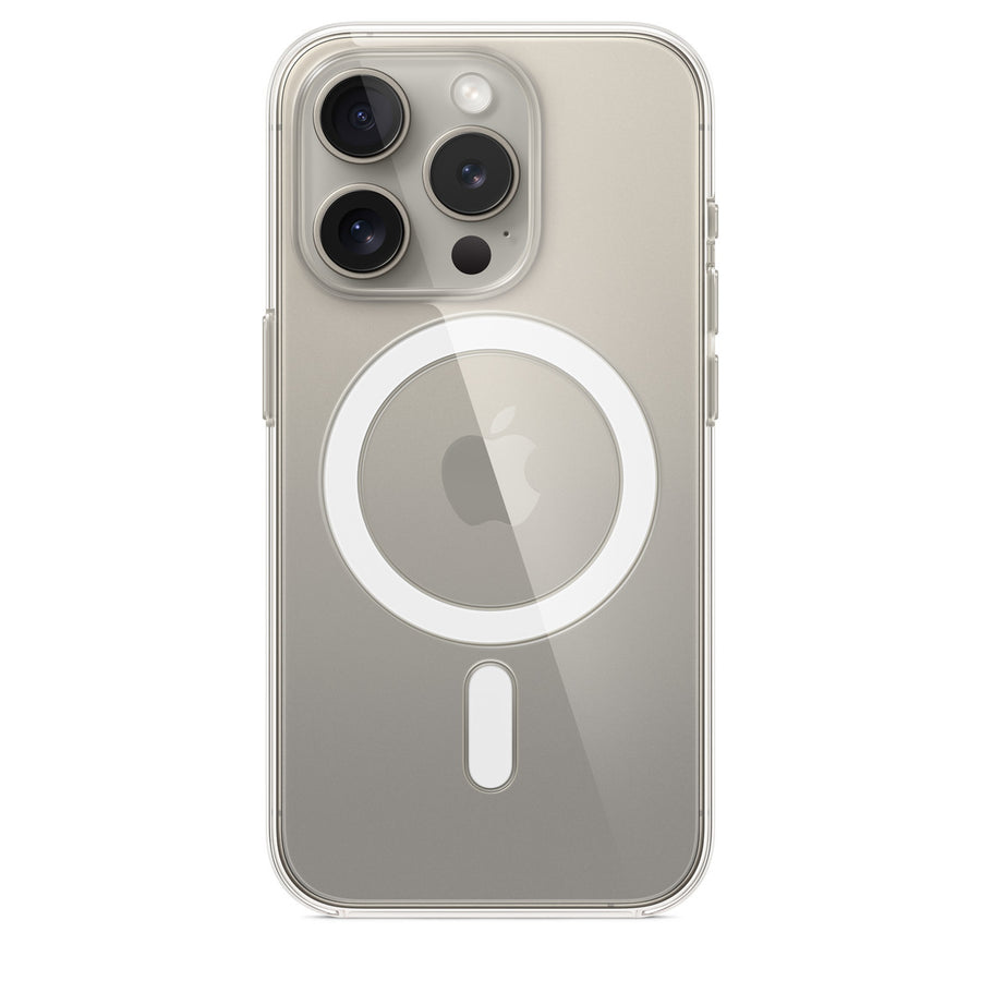 Apple iPhone 15 Pro Max Clear Case with MagSafe price in Kenya – front view showing the clear polycarbonate back