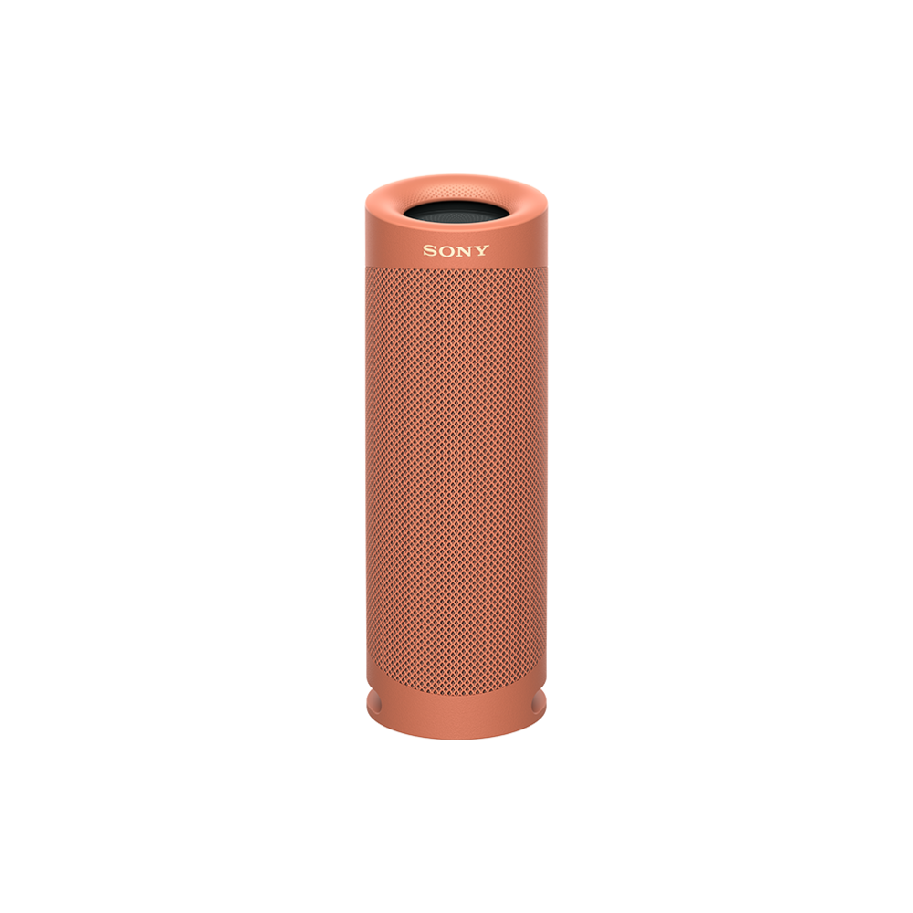 Sony SRS-XB23 EXTRA BASS Bluetooth speaker, official Sony product image (Red colourway)