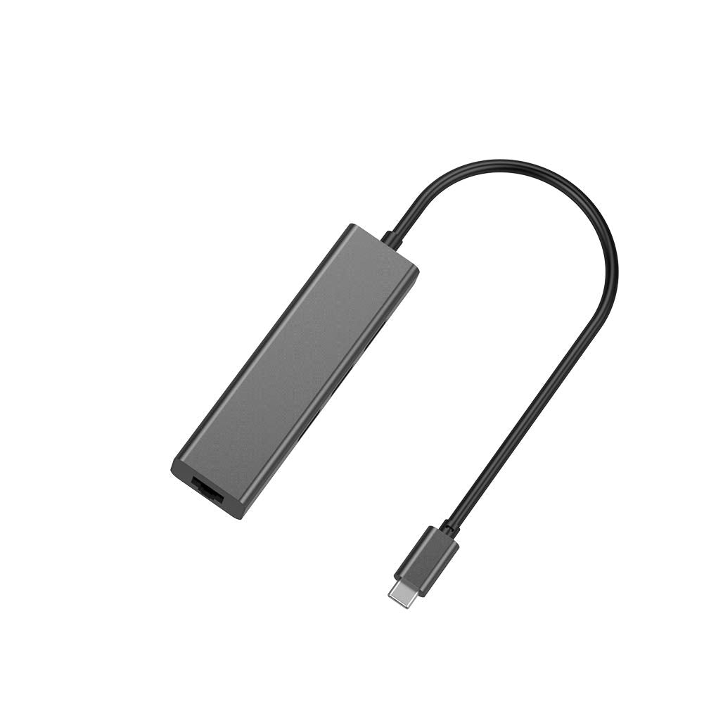 USB-C to Gigabit Ethernet USB 3.0 Adapter Hub Type-C In Kenya side view | Trewrld