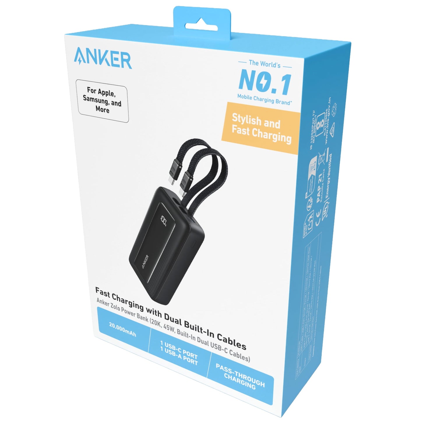 Anker 20K 30W detail view — available in Kenya at Trewrld KES 10,500, M-Pesa & free Nairobi delivery