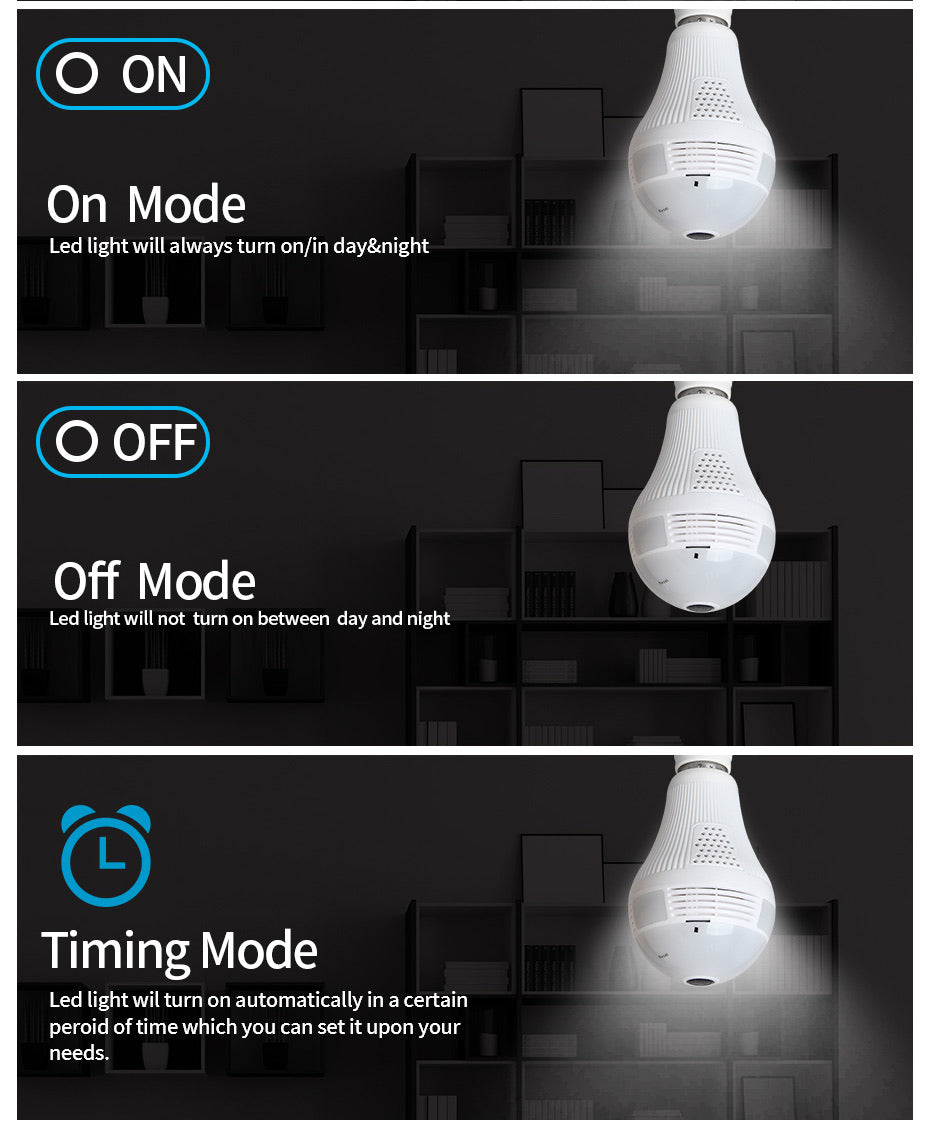 wireless ip light bulb camera