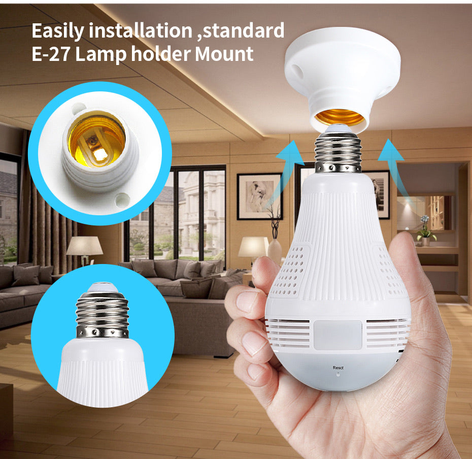 wireless ip light bulb camera