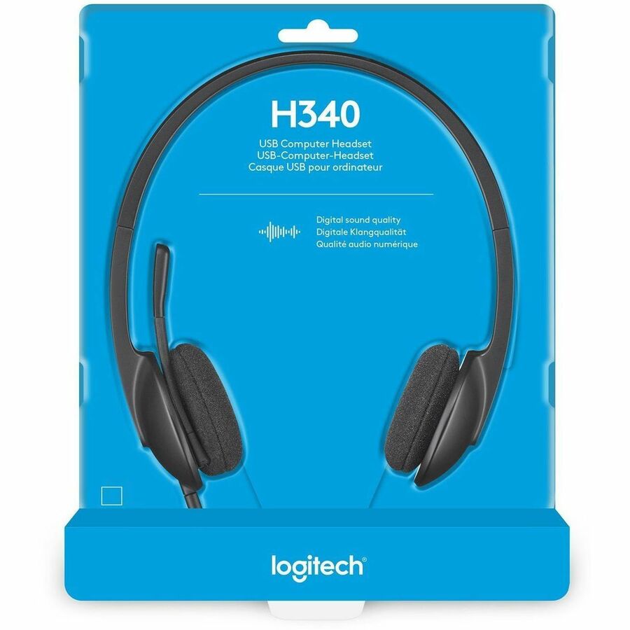 Logitech H340 USB Headset side view — available in Kenya at Trewrld KES 7,450, M-Pesa & free Nairobi delivery