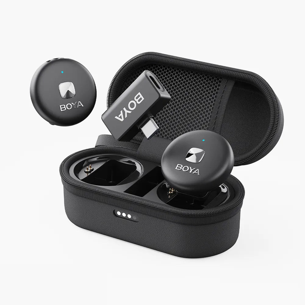 BOYA Omic Black USB-C receiver and transmitter - Kenya wireless lavalier mic for Android and iPhone 15