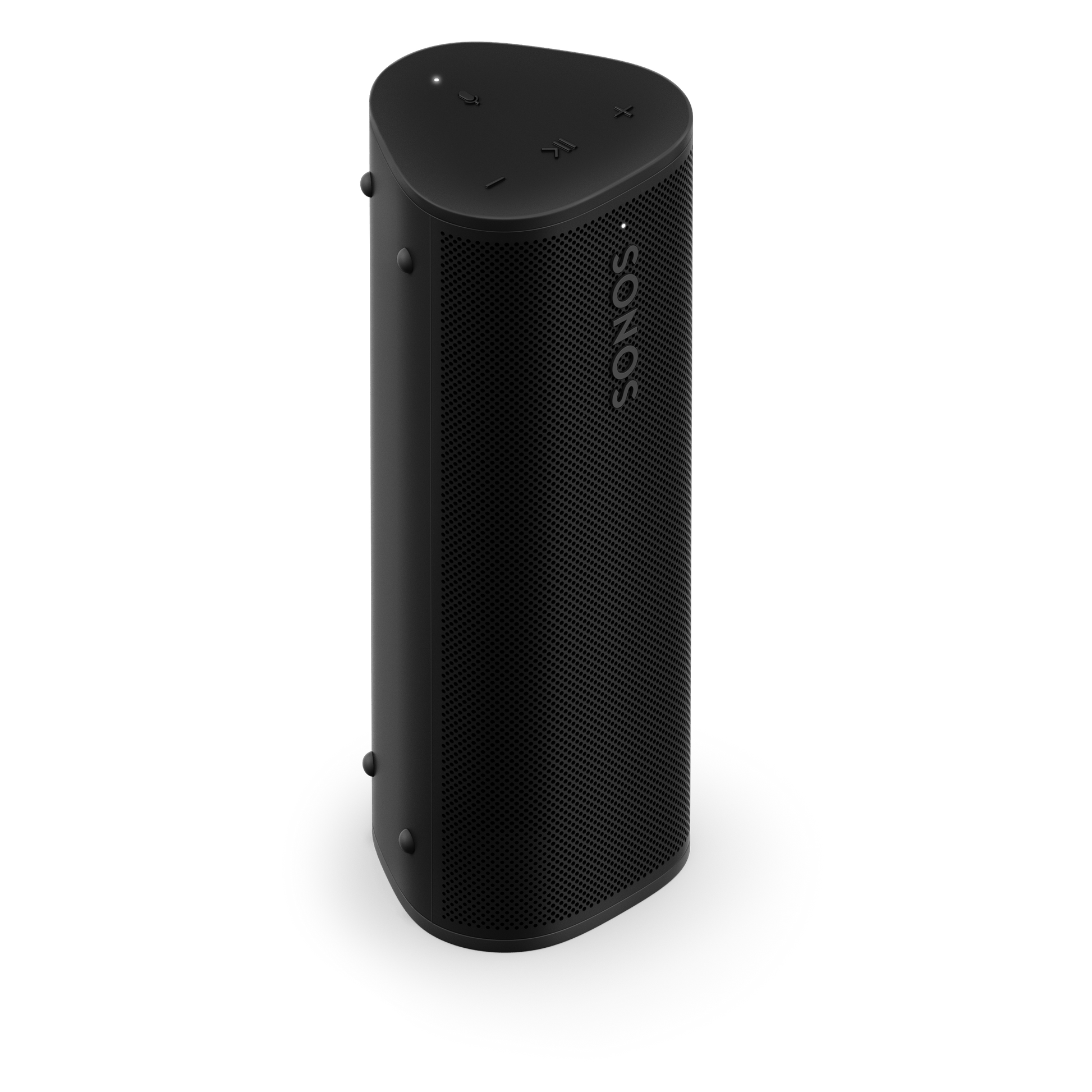 Sonos Roam 2 in Black, hero front and top angle