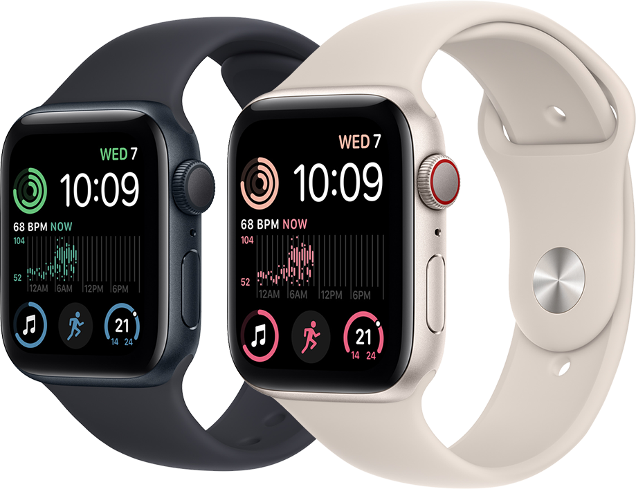 Apple Watch SE (2nd Generation) 44mm front view — available in Kenya at Trewrld KES 35,000, M-Pesa & free Nairobi delivery