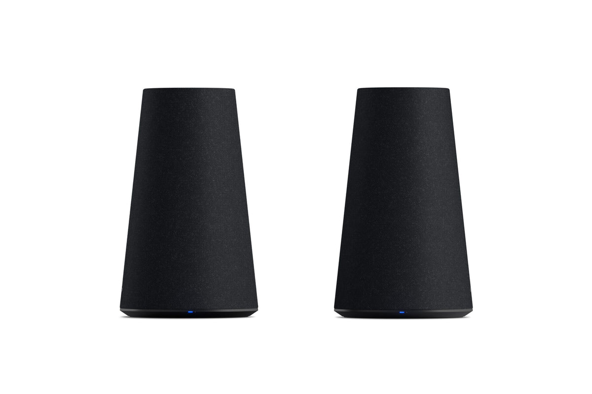 Sony PULSE Elevate wireless speaker close-up showing built-in microphone, official Sony image