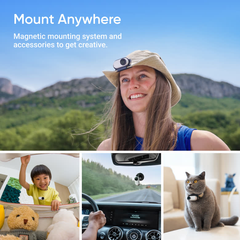 Insta360 GO 3S with Pivot Stand and Easy Clip accessories