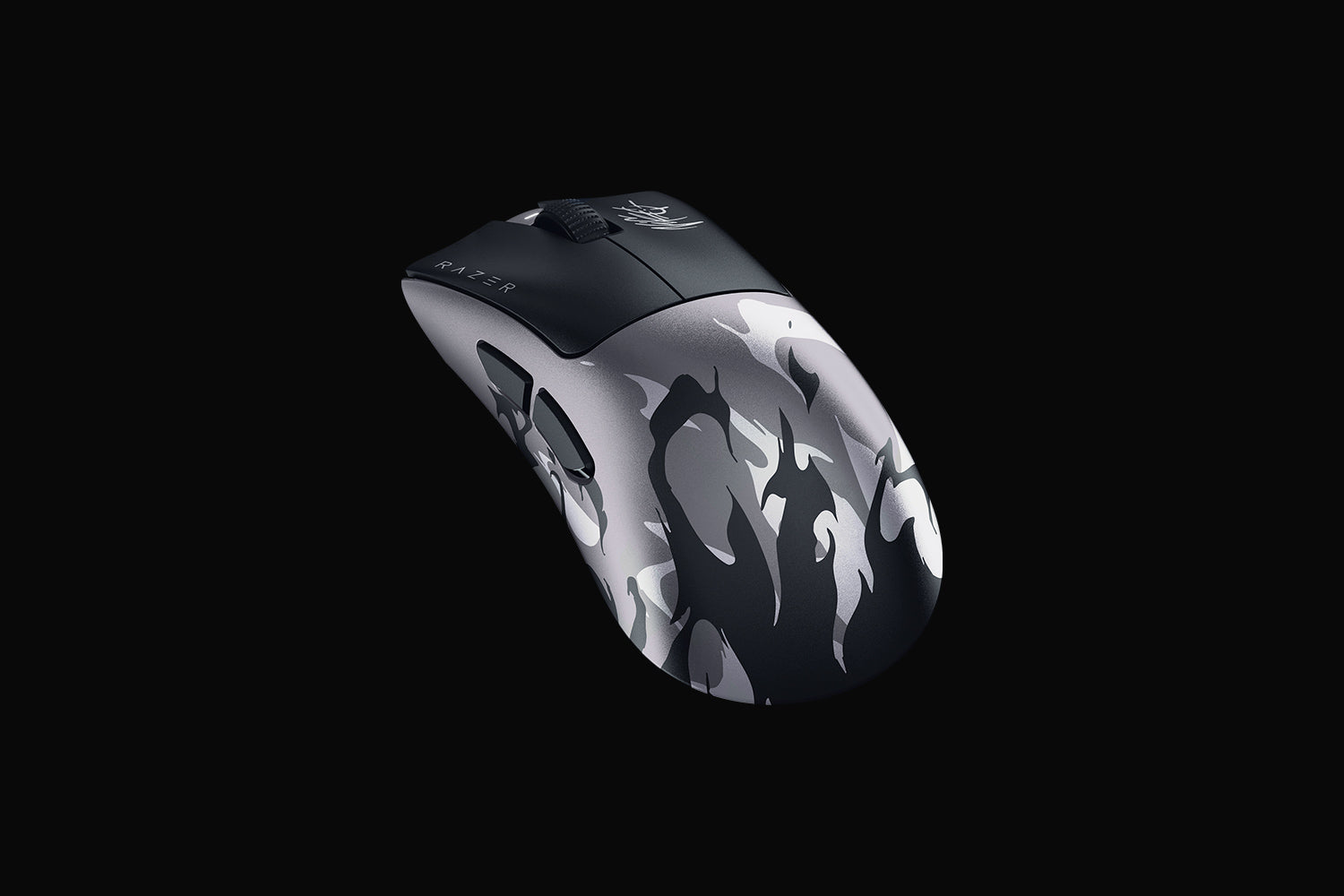 Razer DeathAdder V4 Pro NiKo Edition in hand showing grip and scale
