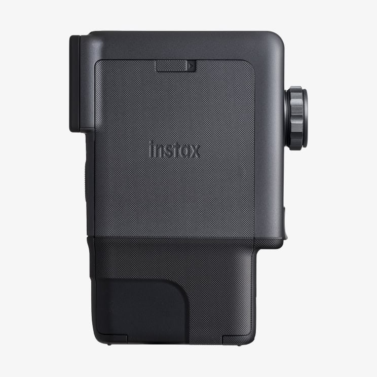 instax mini Evo Cinema camera, back view with LCD screen