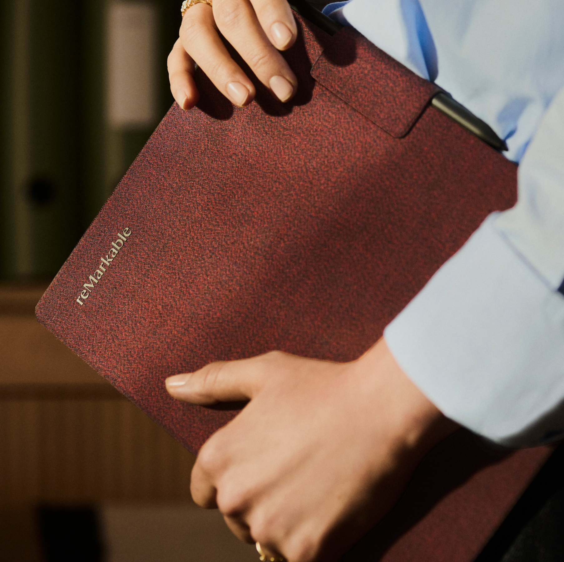 reMarkable Paper Pro Book Folio in hand