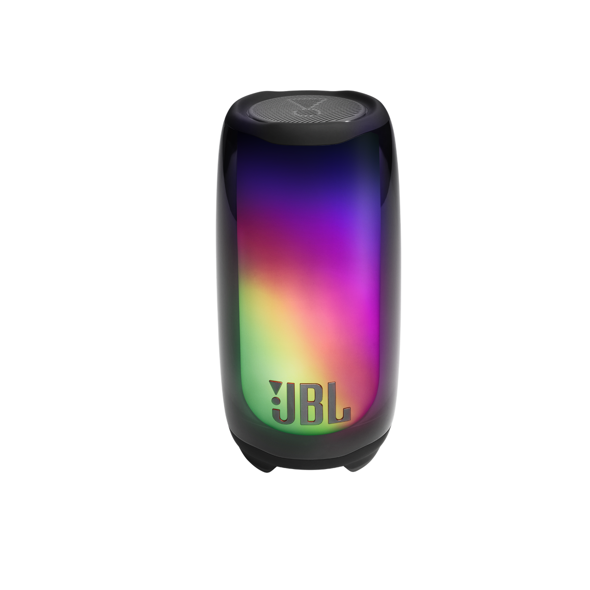 JBL Pulse 5 front view showing transparent light ring body
