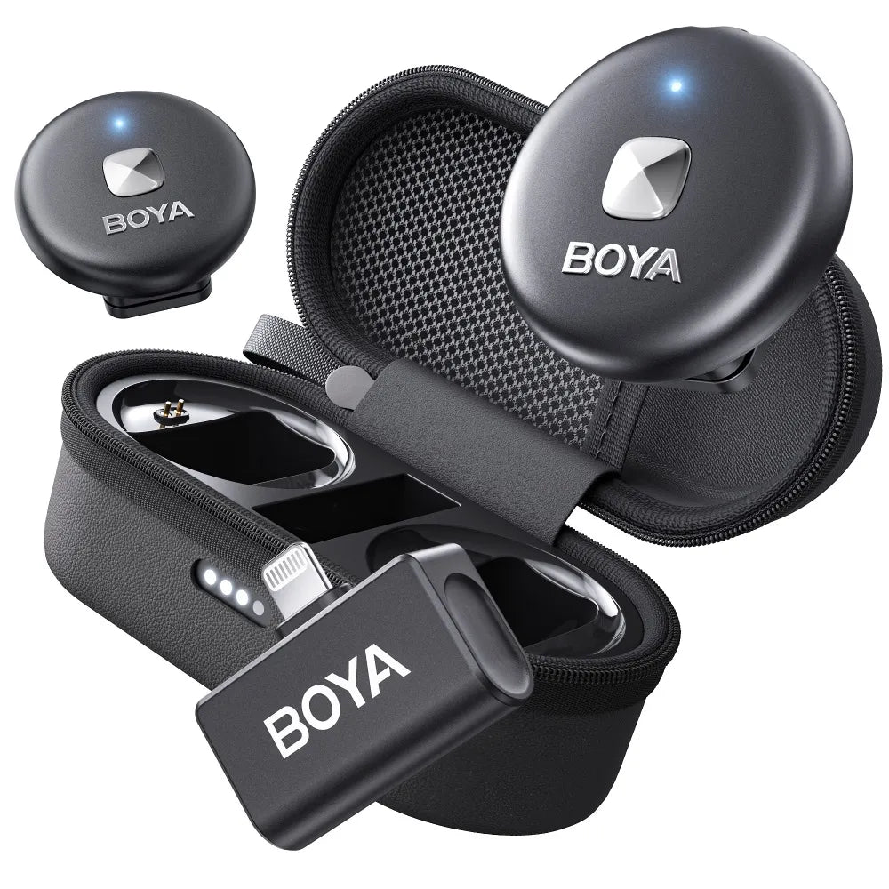 BOYA Omic Black Lightning receiver and transmitter - wireless mic for iPhone Kenya