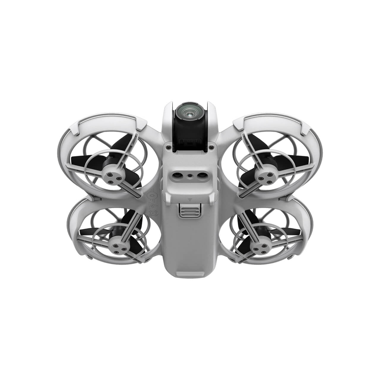 DJI Neo drone in flight capturing subject tracking footage