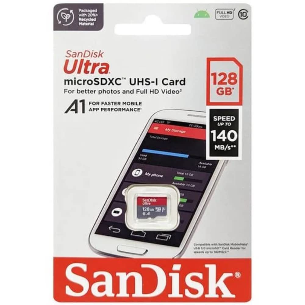 SanDisk 128GB Micro Ultra GO side view — available in Kenya at Trewrld KES 8,000, M-Pesa & free Nairobi delivery
