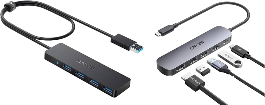 Anker 5IN1 USB C Hub side view — available in Kenya at Trewrld KES 9,000, M-Pesa & free Nairobi delivery