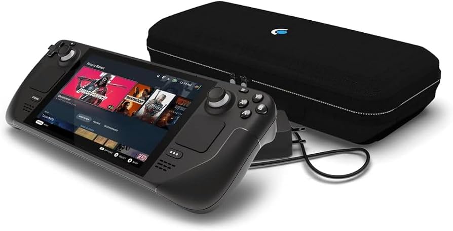Valve Steam Deck OLED 512GB side view — available in Kenya at Trewrld KES 95,000, M-Pesa & free Nairobi delivery