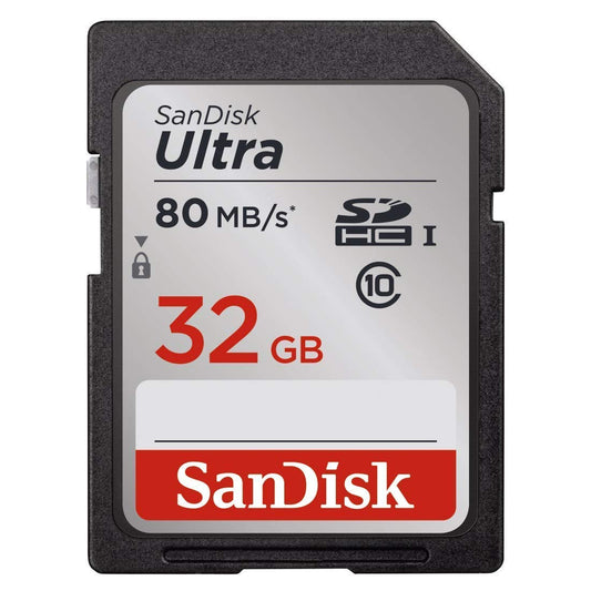 32GB SanDisk SD Class 10 front view — available in Kenya at Trewrld KES 6,500, M-Pesa & free Nairobi delivery