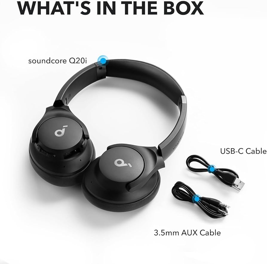 Anker Q20i Headphones front view — available in Kenya at Trewrld KES 10,000, M-Pesa & free Nairobi delivery