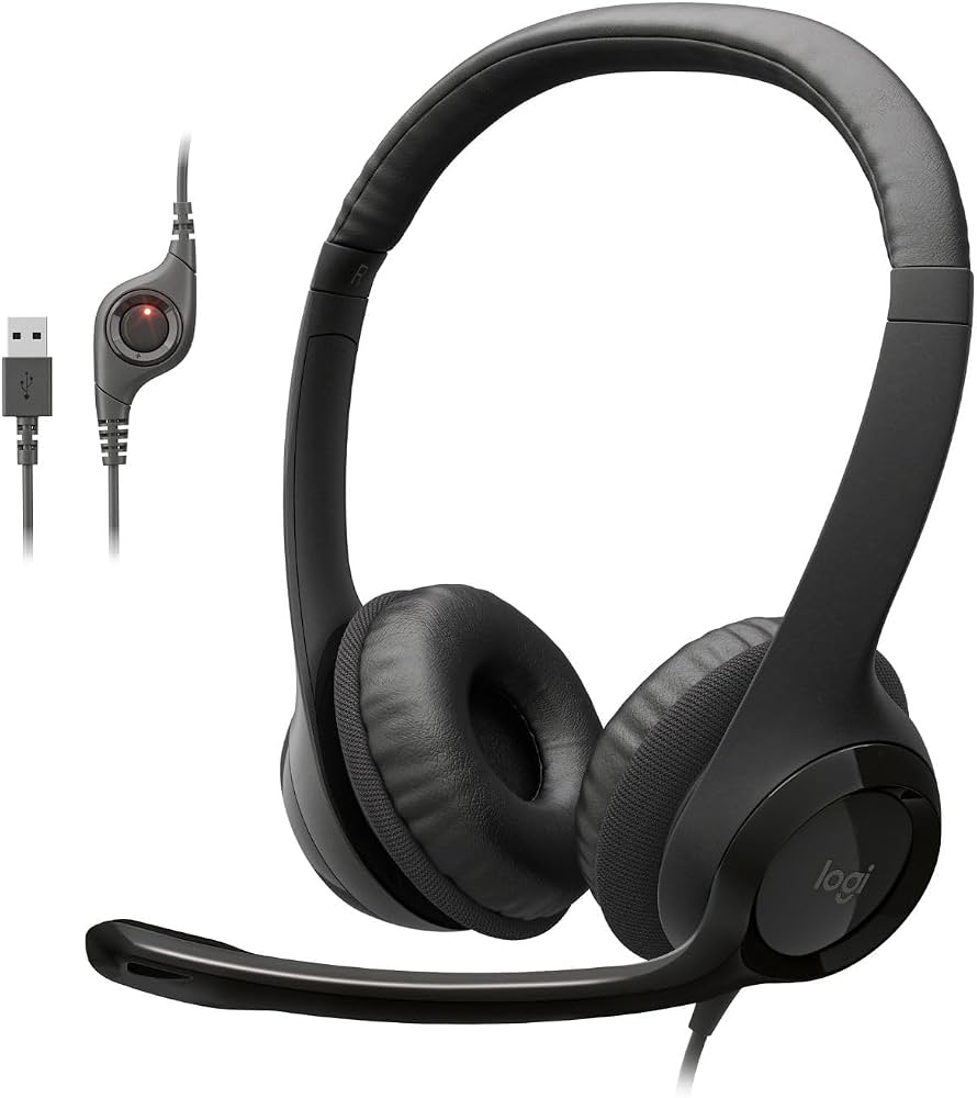 Logitech H390 USB Headset detail view — available in Kenya at Trewrld KES 8,300, M-Pesa & free Nairobi delivery