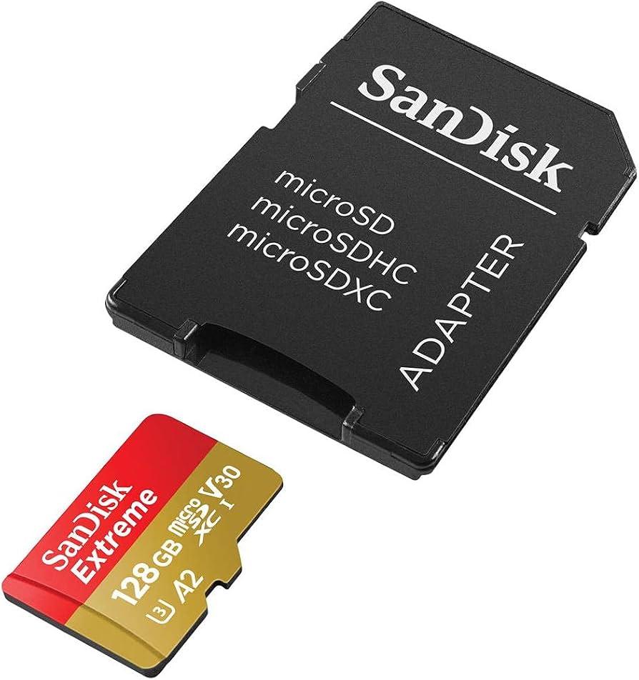 SanDisk 128GB Extreme Go microSD UHS-I Card front view — available in Kenya at Trewrld KES 8,500, M-Pesa & free Nairobi deli…