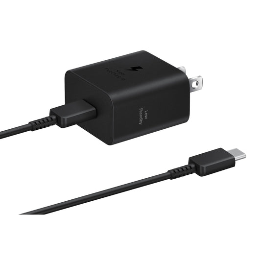 Samsung 25W Adapter with Cable front view — available in Kenya at Trewrld KES 6,800, M-Pesa & free Nairobi delivery