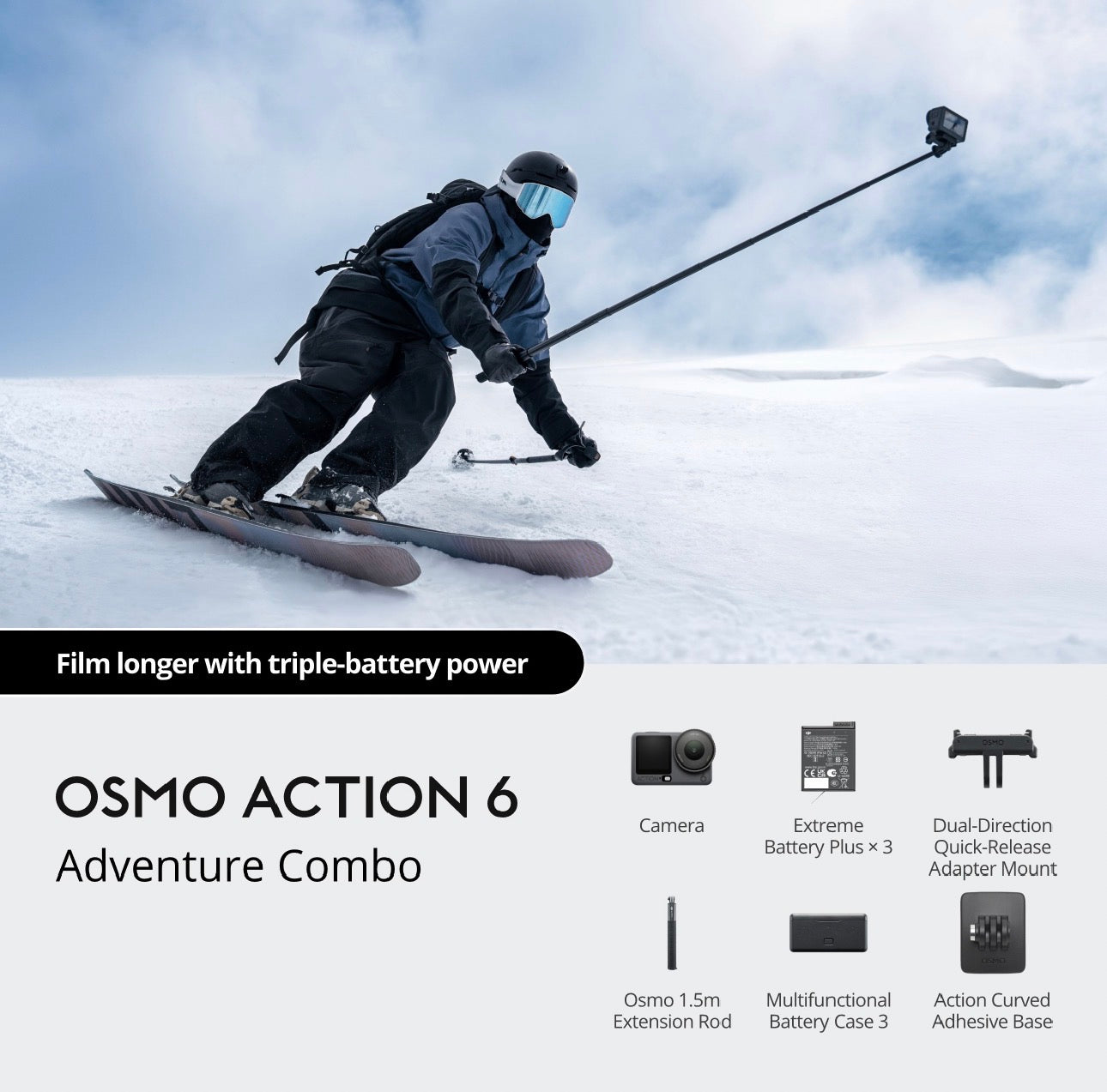 DJI Osmo Action 6 Adventure Combo - Buy in Kenya | Nairobi delivery | M-Pesa | trewrld