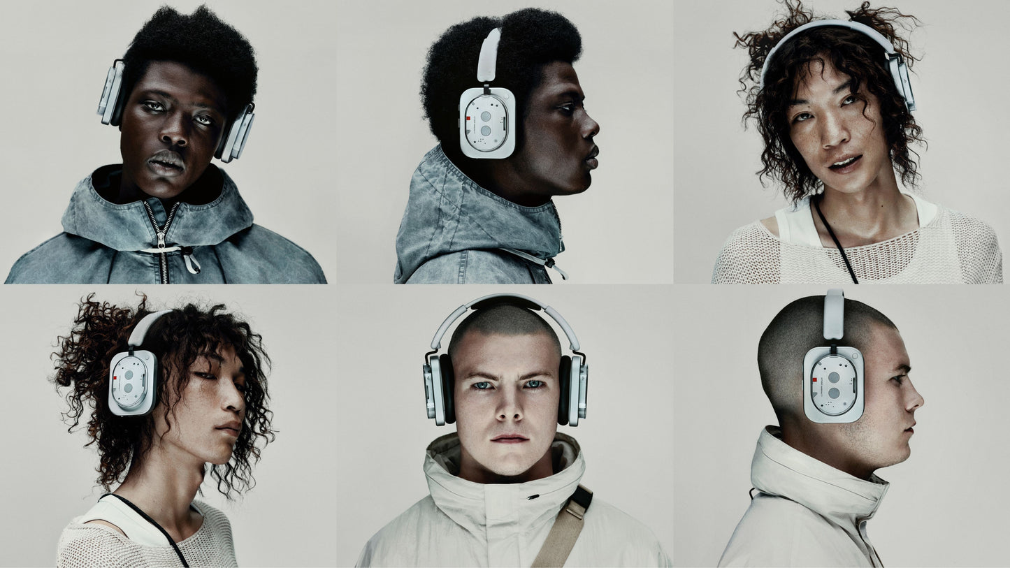 Nothing Headphone (1) worn on-ear, KEF-tuned 40mm drivers