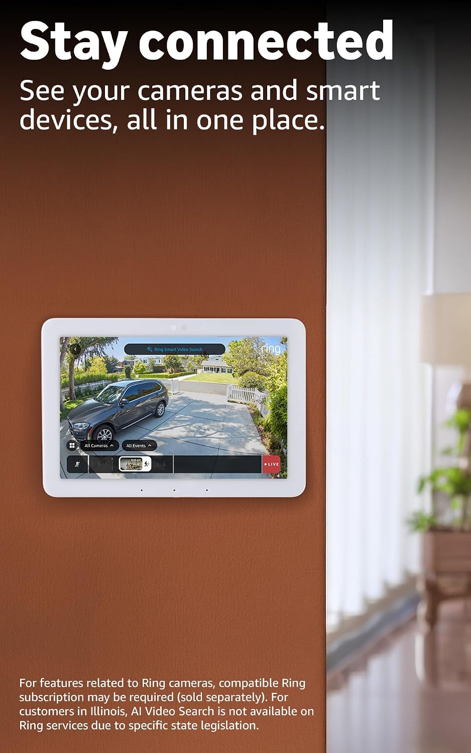 Echo Hub White countertop stand