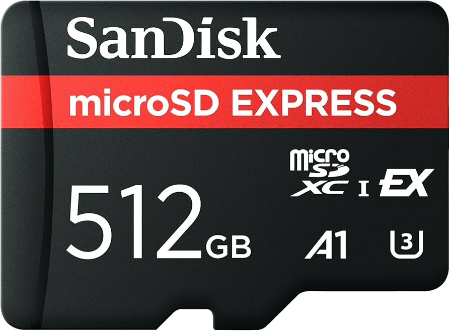 SanDisk 512GB Micro Express front view — available in Kenya at Trewrld KES 19,500, M-Pesa & free Nairobi delivery