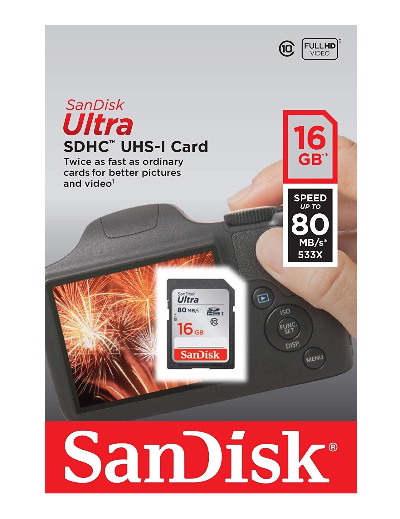 SanDisk 16GB Micro Class 10 side view — available in Kenya at Trewrld KES 6,200, M-Pesa & free Nairobi delivery