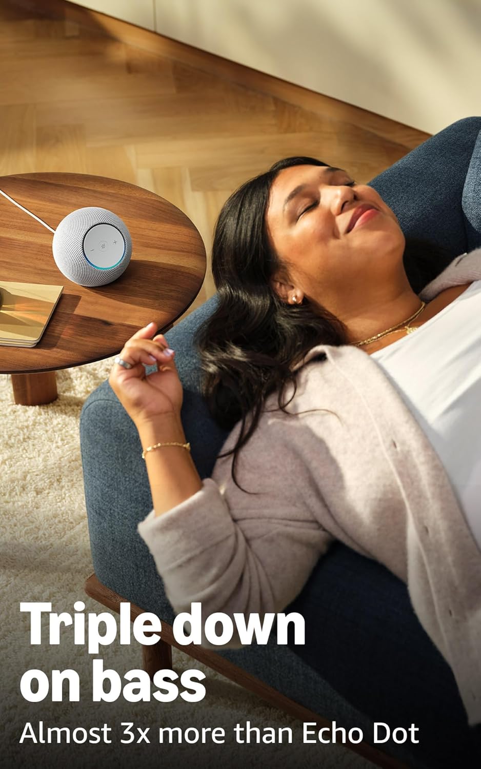 Echo Dot Max Amethyst lifestyle setting