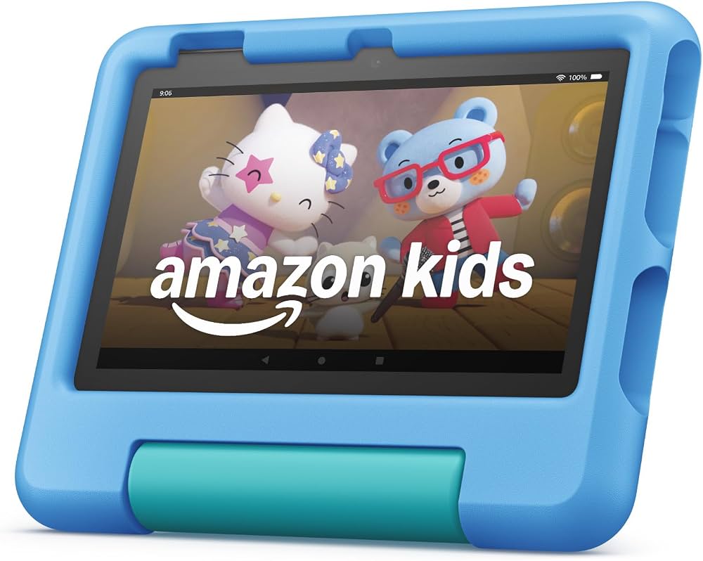 Amazon Fire 7 Kids Pro (2022, 12th Gen) side view — available in Kenya at Trewrld KES 16,000, M-Pesa & free Nairobi delivery