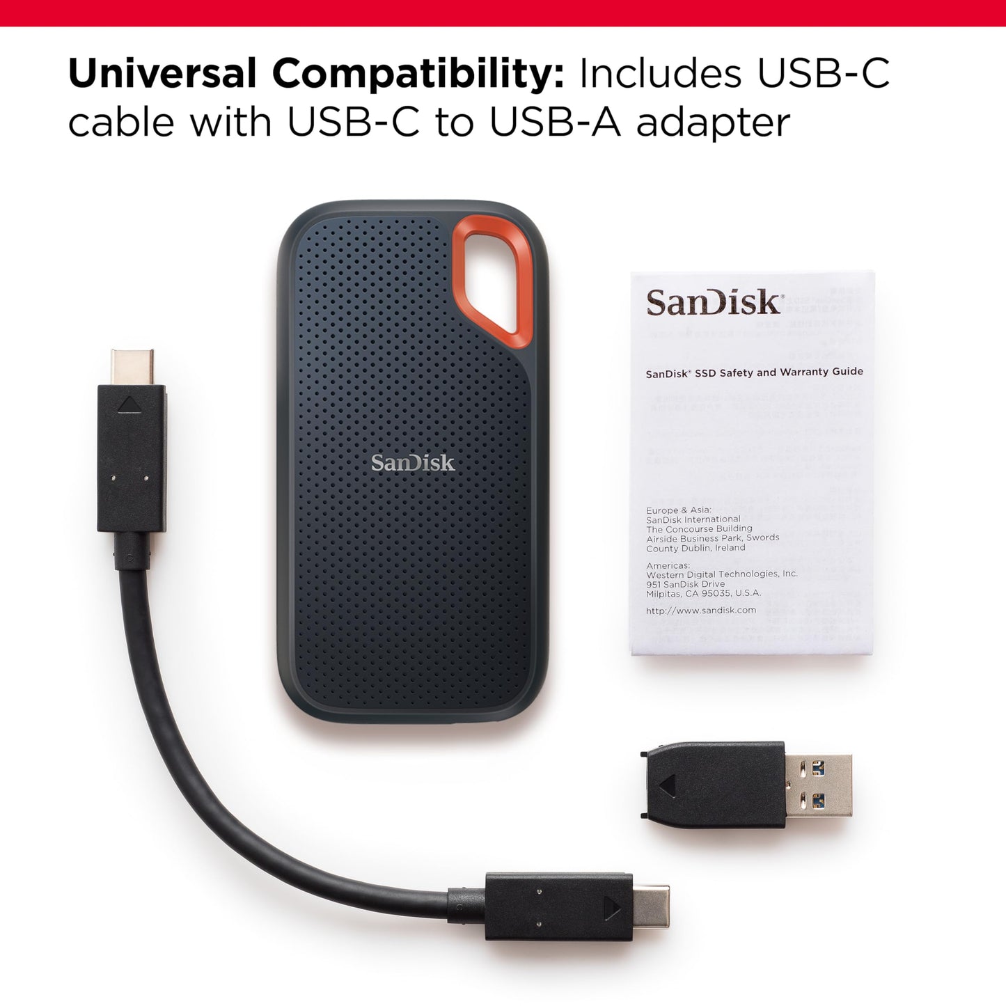 SanDisk 8TB SSD Portable Extreme detail view — available in Kenya at Trewrld KES 75,000, M-Pesa & free Nairobi delivery