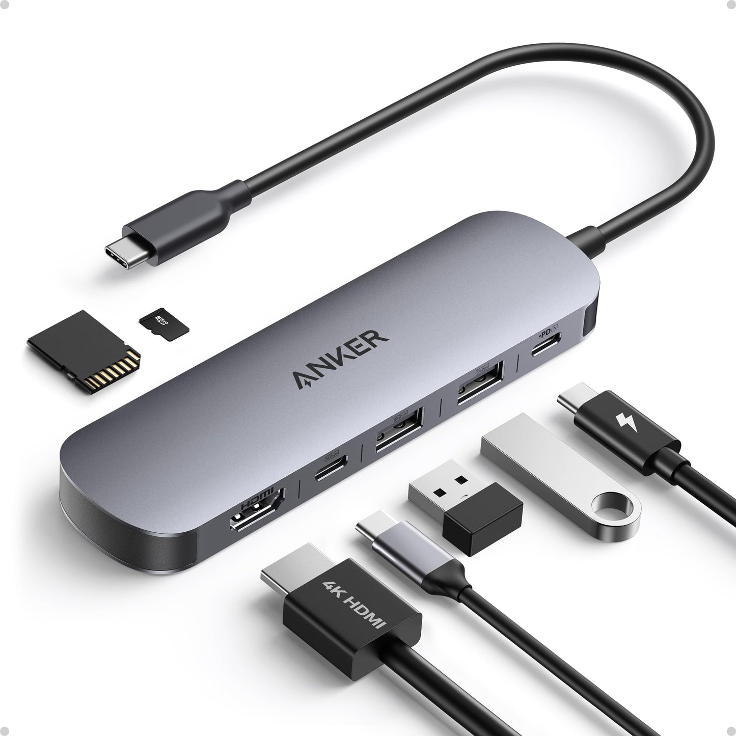 Anker 7IN1 USB Hub front view — available in Kenya at Trewrld KES 10,500, M-Pesa & free Nairobi delivery