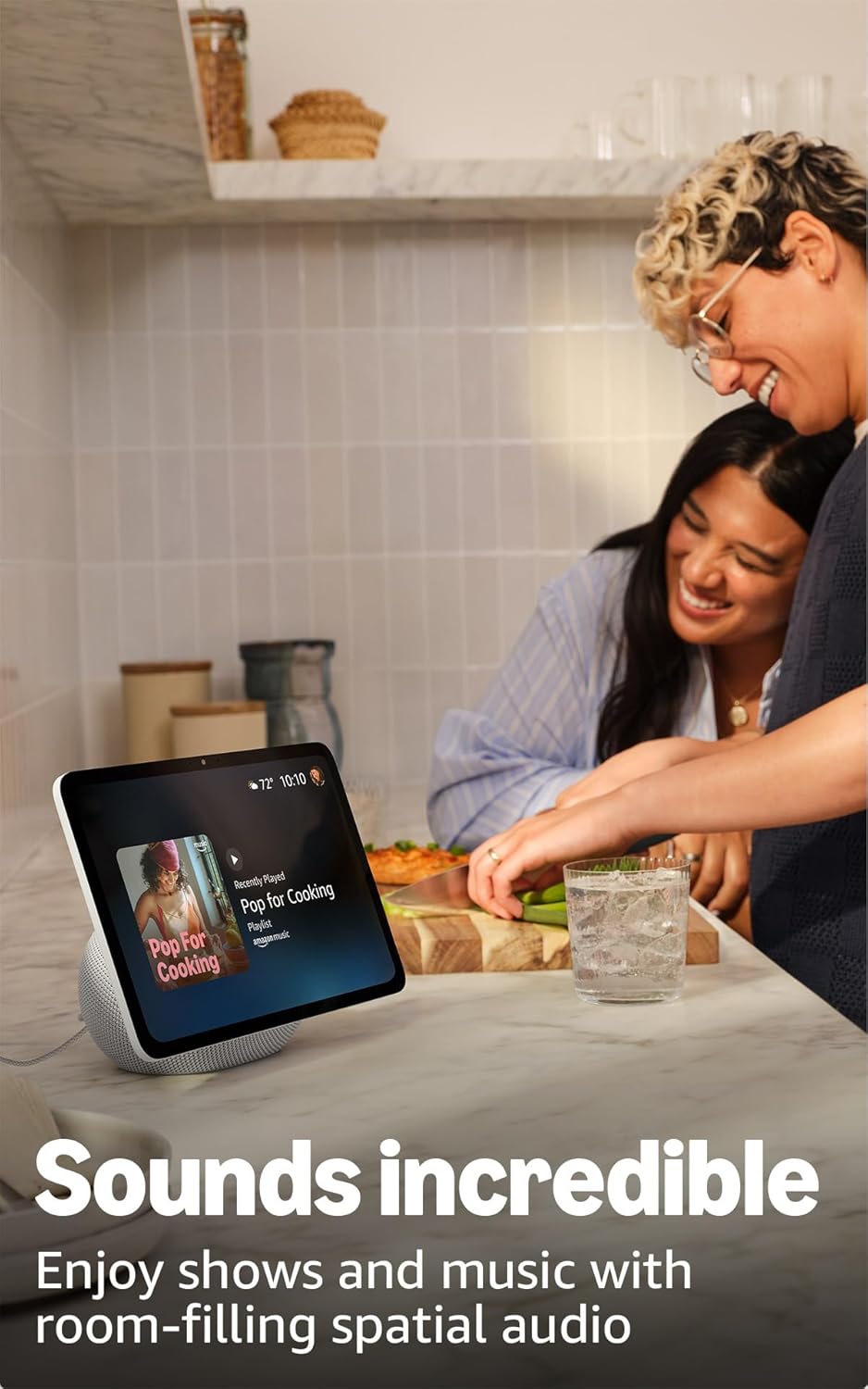 Echo Show 11 Graphite kitchen counter