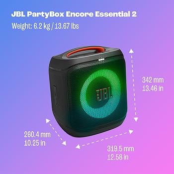 JBL PartyBox Encore Essential 2 side view — available in Kenya at Trewrld KES 35,000, M-Pesa & free Nairobi delivery