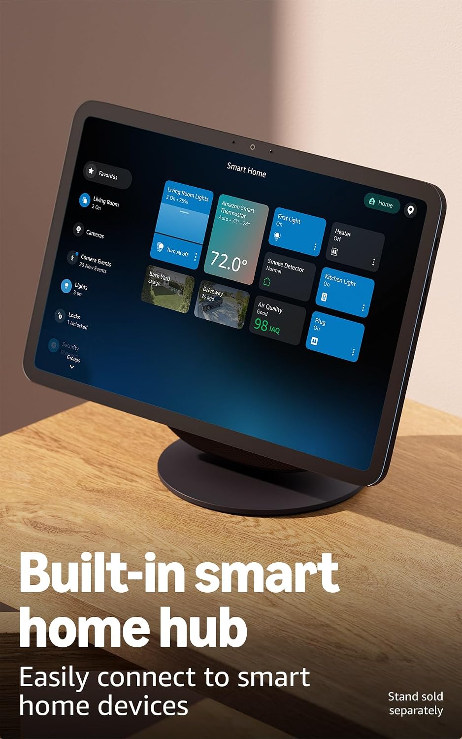 Echo Show 11 Graphite angled view