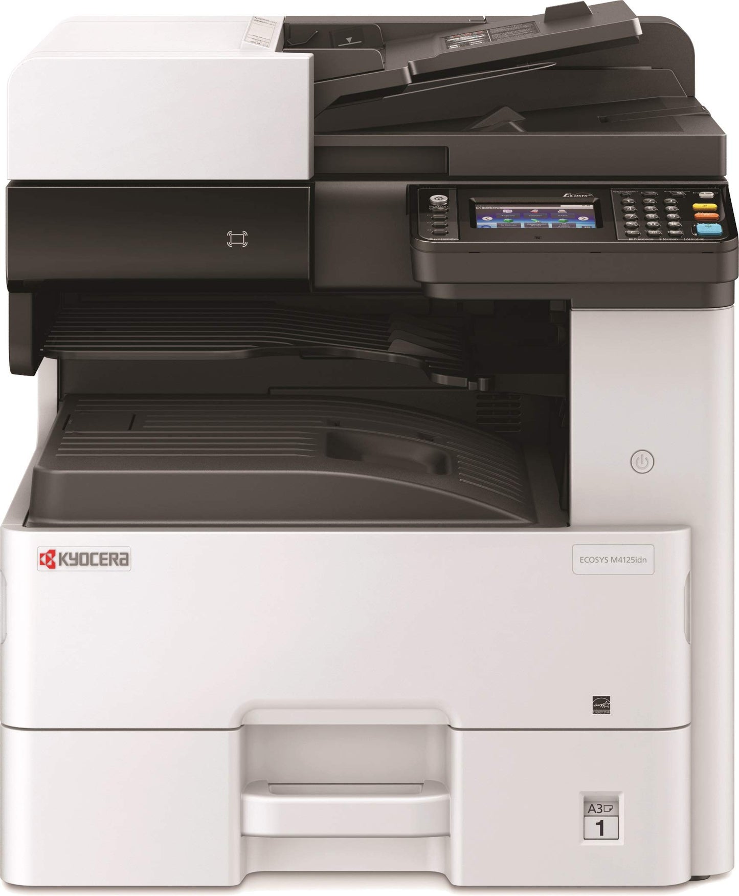 Kyocera ECOSYS M4125idn A3 Mono MFP front view — available in Kenya at Trewrld KES 255,000, M-Pesa & free Nairobi delivery