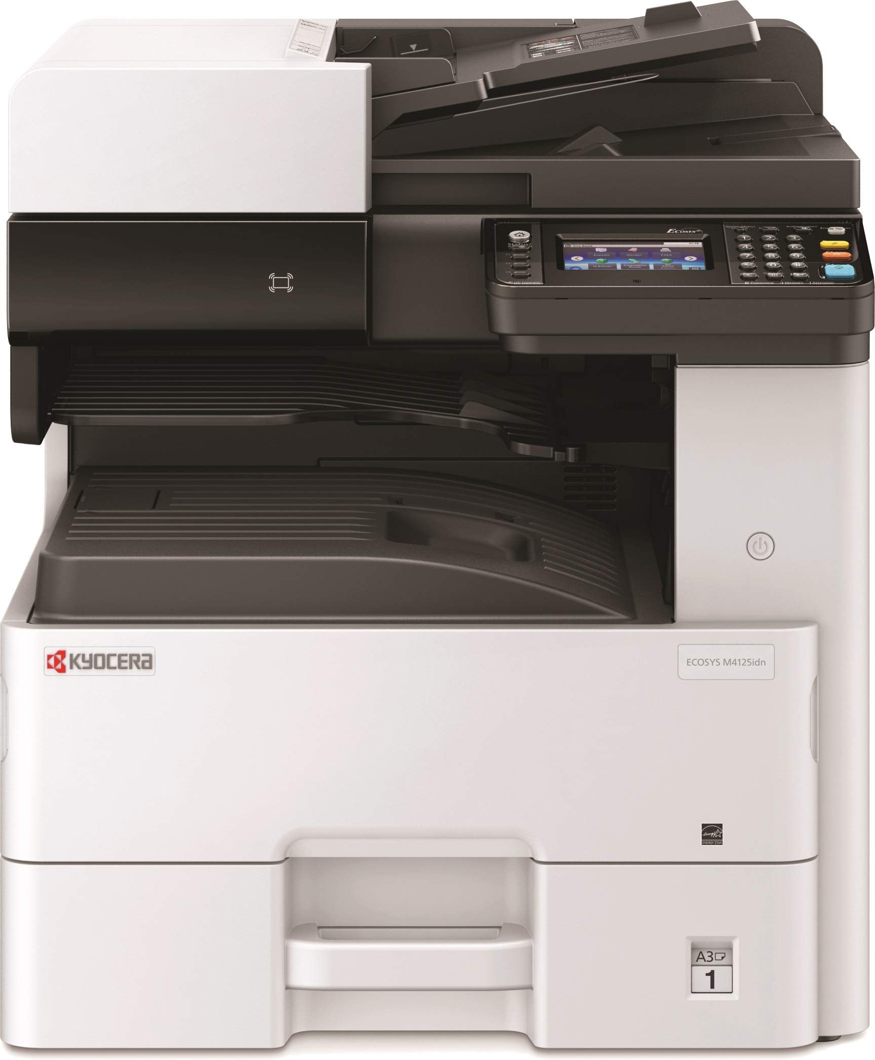 Kyocera ECOSYS M4125idn A3 Mono MFP front view — available in Kenya at Trewrld KES 255,000, M-Pesa & free Nairobi delivery
