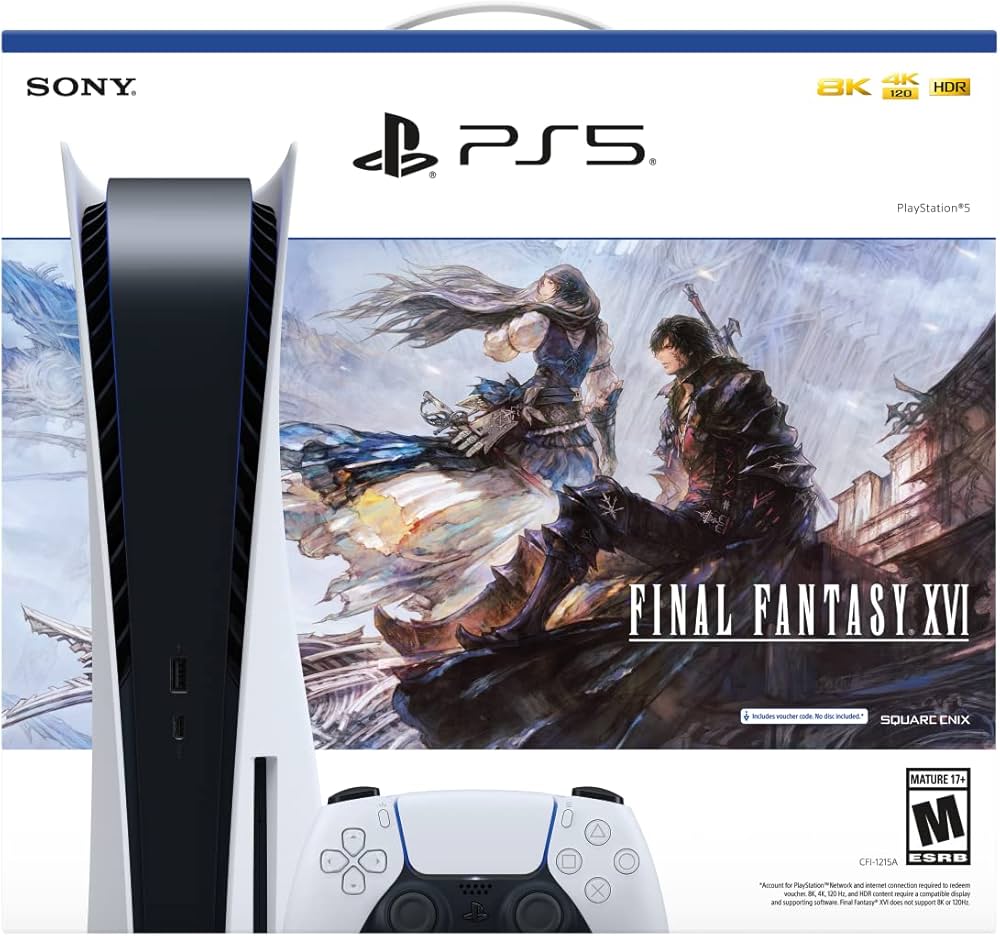 Sony PS5 Final Fantasy side view — available in Kenya at Trewrld KES 9,200, M-Pesa & free Nairobi delivery