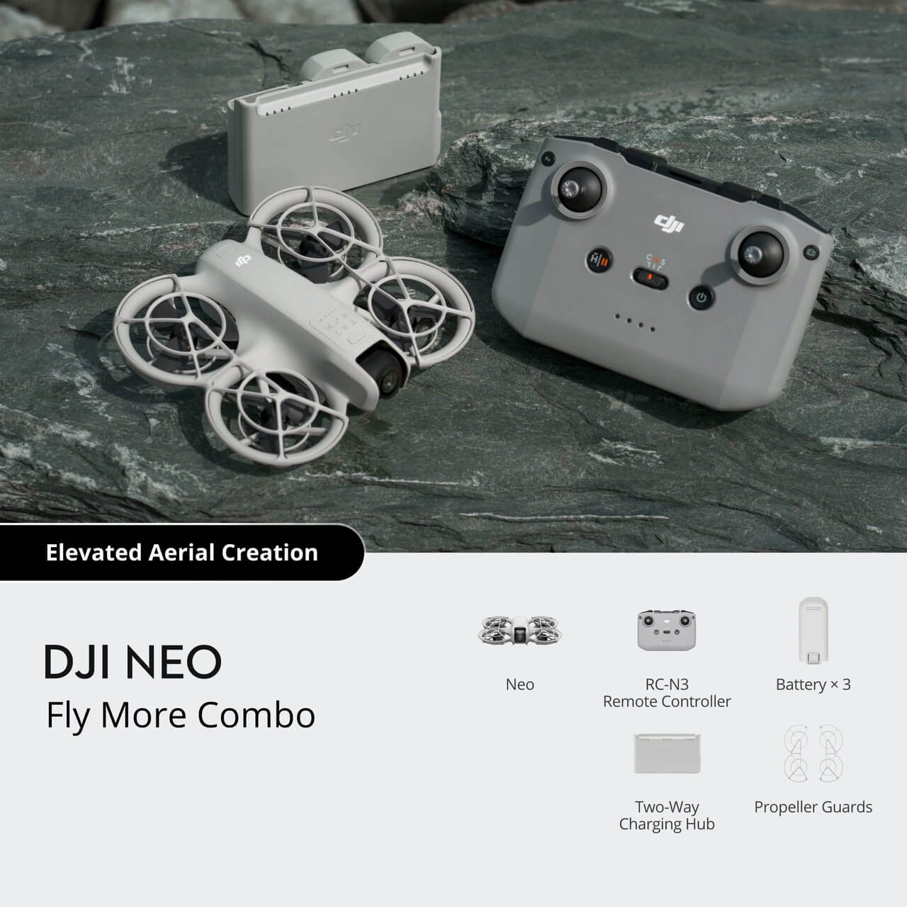 DJI Neo palm-sized drone with propeller guards - available in Kenya at Trewrld