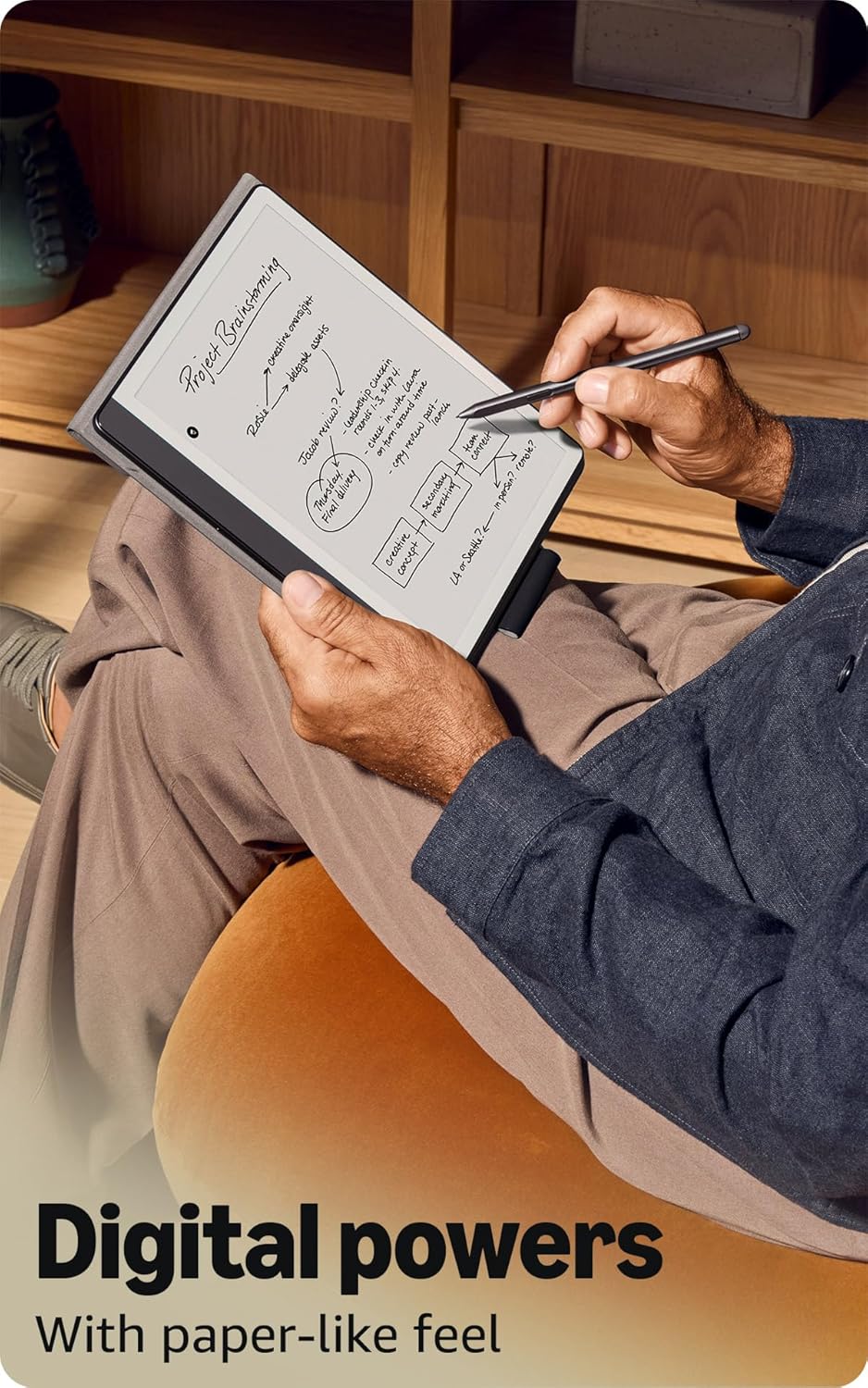 Kindle Scribe Tungsten with Premium Pen detail