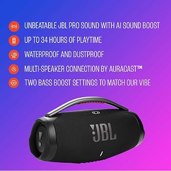 JBL Boombox 4 side view — available in Kenya at Trewrld KES 63,000, M-Pesa & free Nairobi delivery