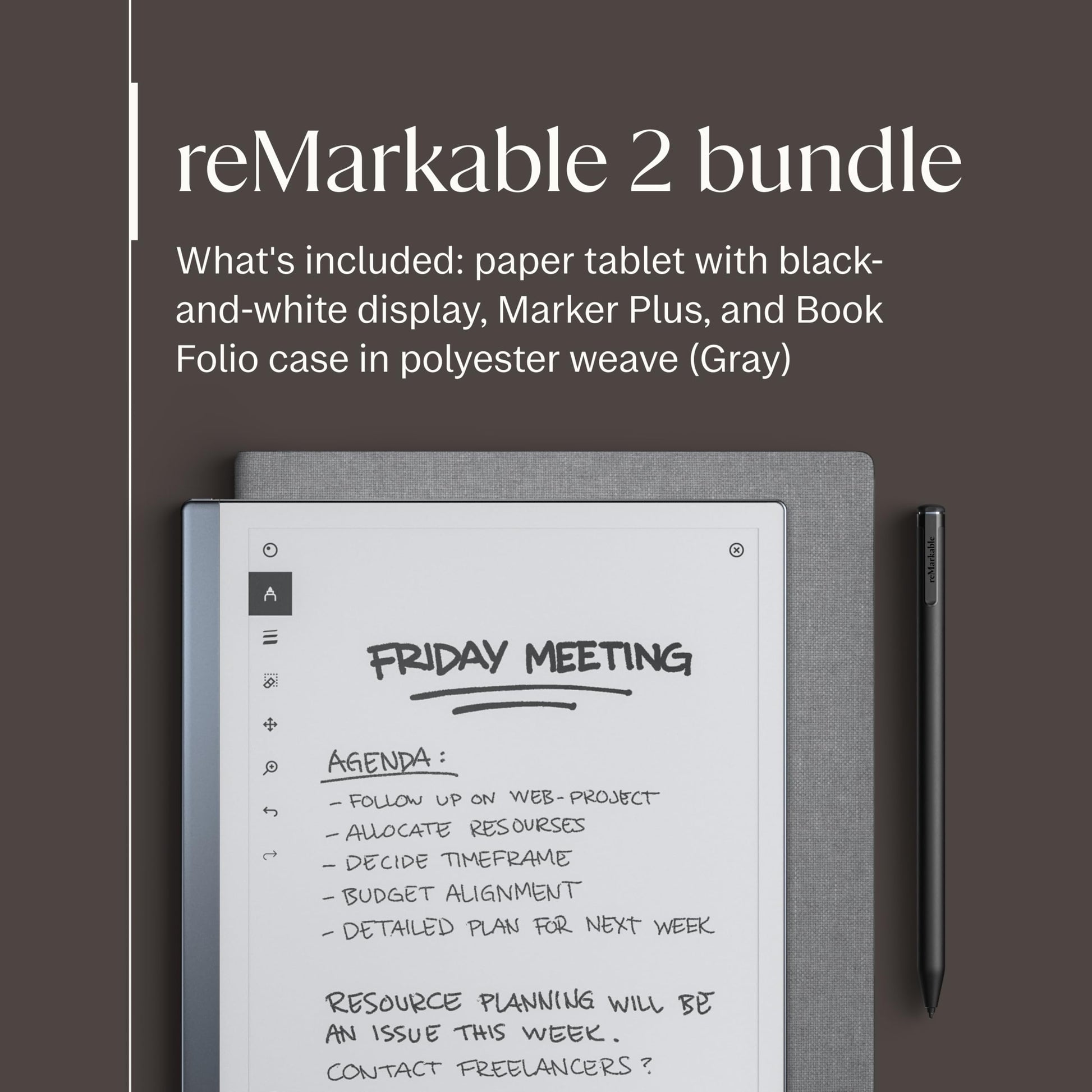 reMarkable 2 Paper Tablet with Marker Plus detail view — available in Kenya at Trewrld KES 71,000, M-Pesa & free Nairobi del…