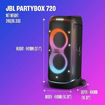 JBL PartyBox 720 with Battery side view — available in Kenya at Trewrld KES 125,000, M-Pesa & free Nairobi delivery