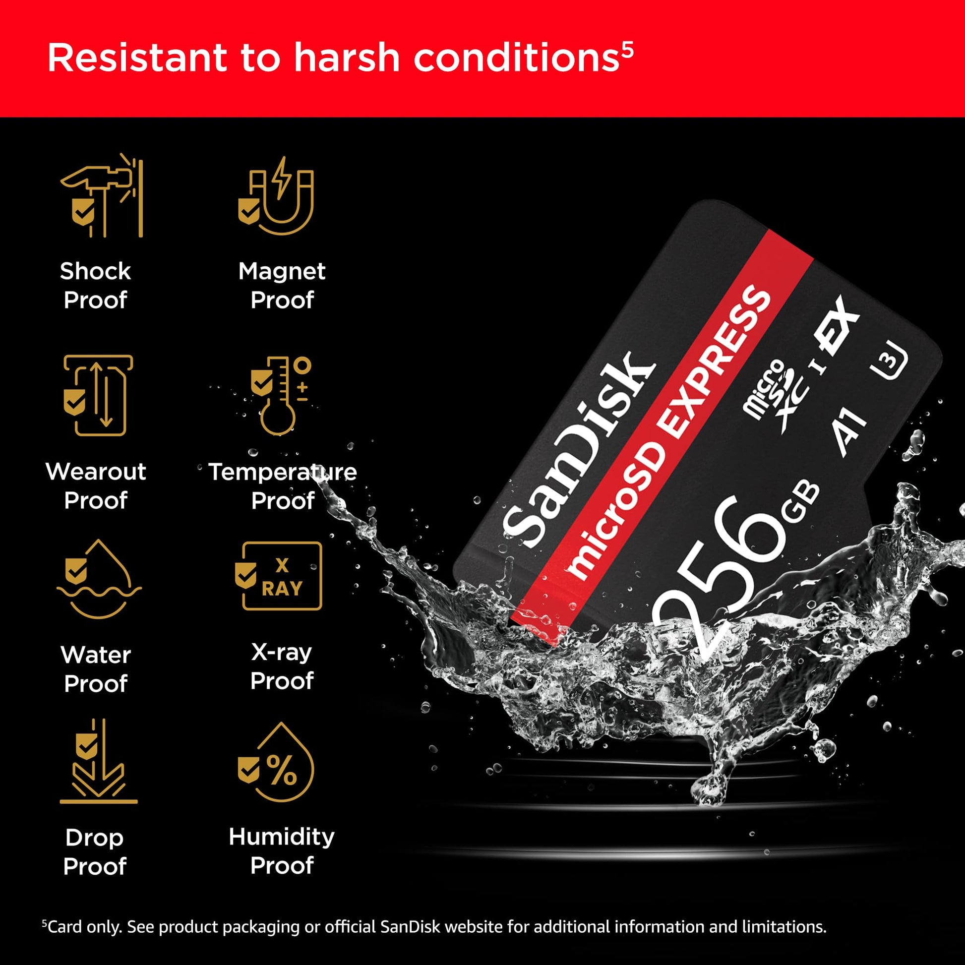 SanDisk 256GB Micro Express side view — available in Kenya at Trewrld KES 14,000, M-Pesa & free Nairobi delivery
