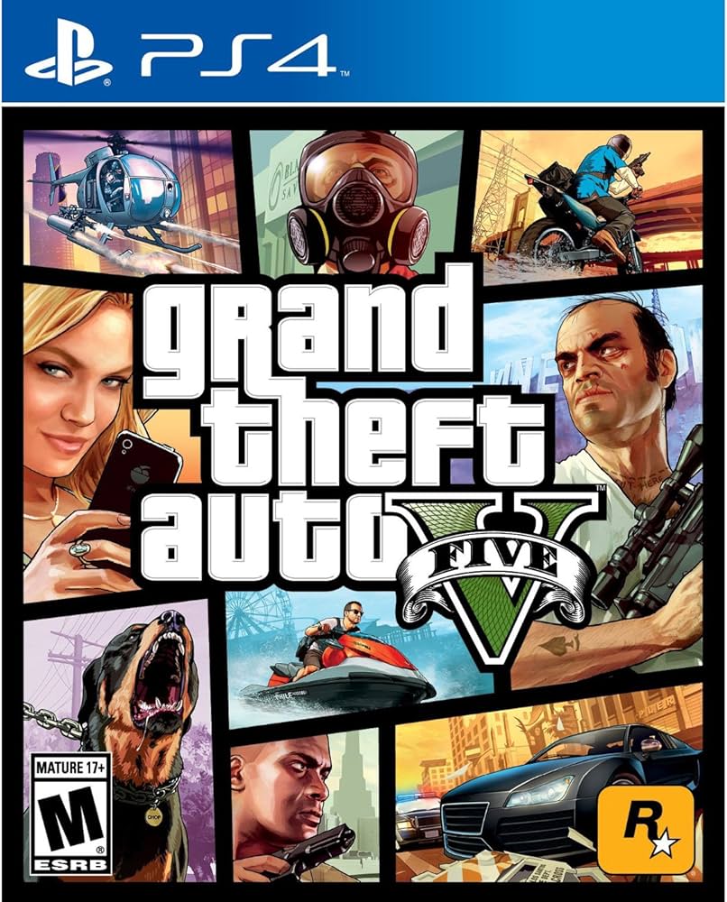Sony PS4 GTA5 front view — available in Kenya at Trewrld KES 7,500, M-Pesa & free Nairobi delivery